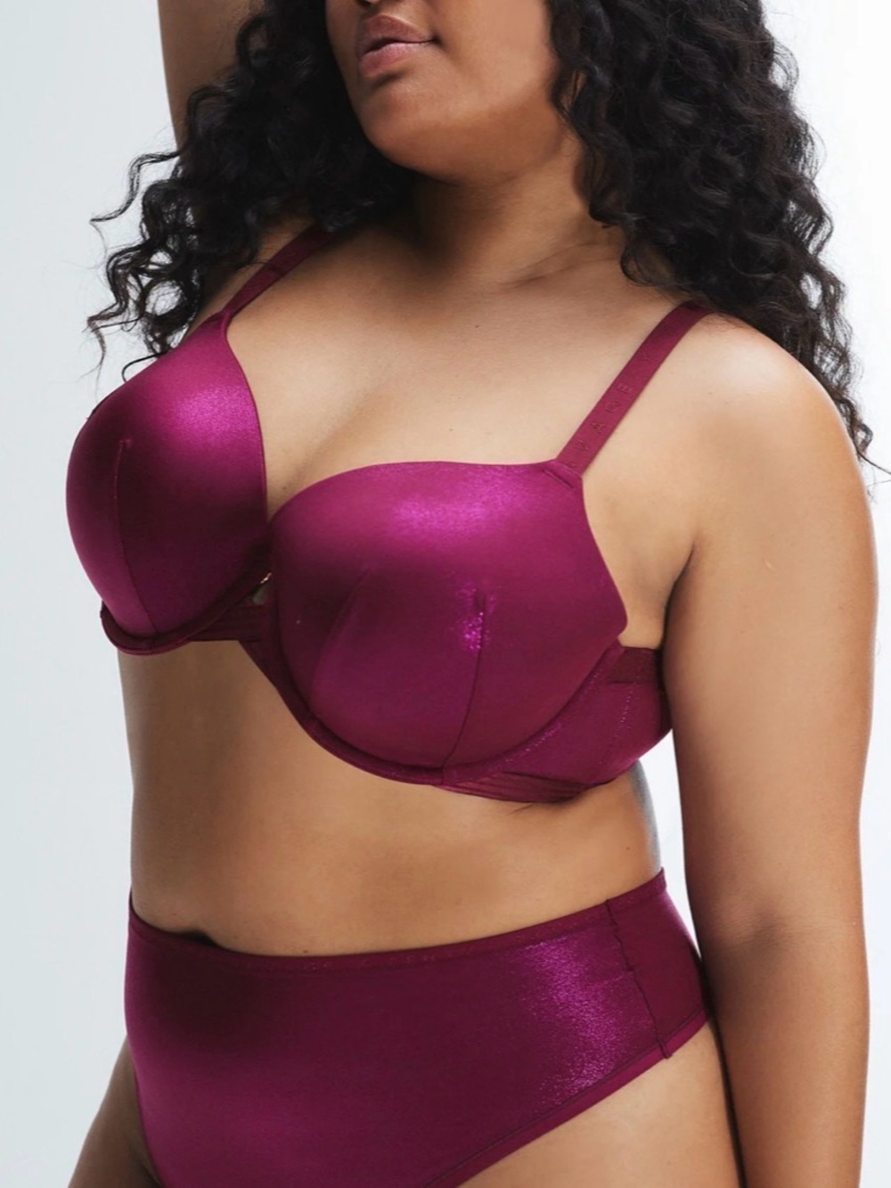 Savage X SUGARPLUM PURPLE/MAGENTA FOIL Microfiber Metallic T-Shirt Bra 40C
